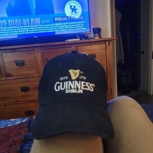 Guinness Dublin Black Cap with Embroidered Logo.